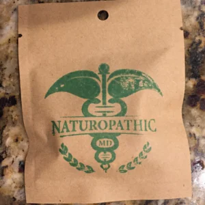 naturopathic MD compostable and personalized supplement packet