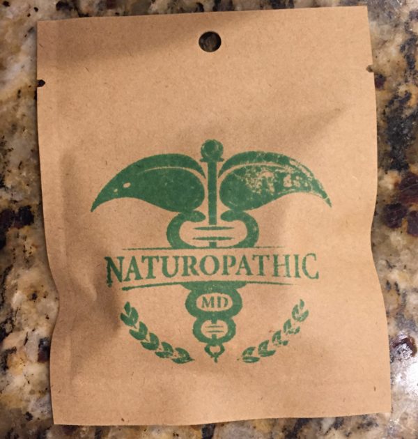 naturopathic MD compostable and personalized supplement packet