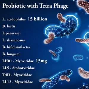 probiotic with tetra phage