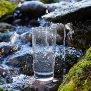 clean water into a glass hydrate the wilde way